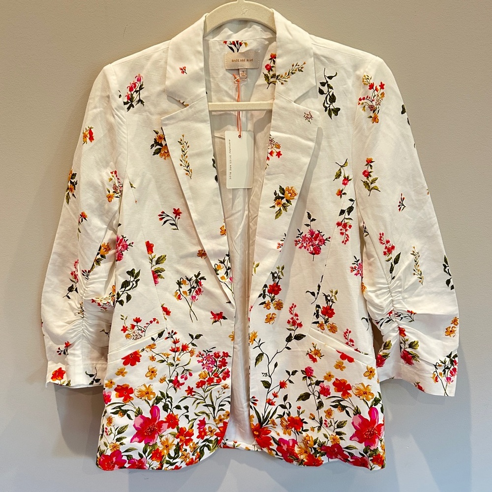 Floral Women's Blazer - Size S